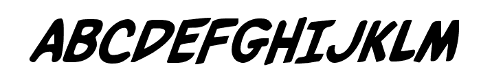 Villain Team-Up Super-Italic Font UPPERCASE