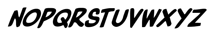 Villain Team-Up Super-Italic Font UPPERCASE