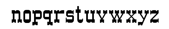 Western Regular:001.001 Font LOWERCASE