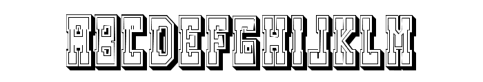 Westerngames Outline Regular Font LOWERCASE
