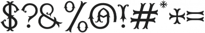 WT Kingsbury Fancy otf (400) Font OTHER CHARS