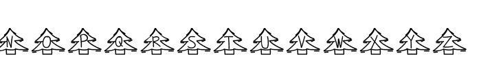YBChristmasAlphabet Font UPPERCASE