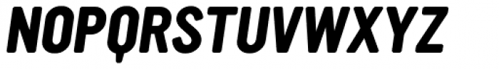 YWFT Ultramagnetic Bold Oblique Font UPPERCASE