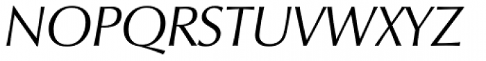 Zapf Humanist 601 Italic Font UPPERCASE
