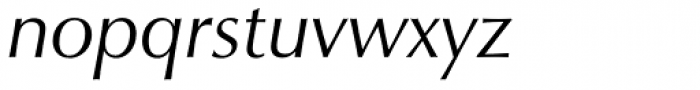 Zapf Humanist 601 Italic Font LOWERCASE